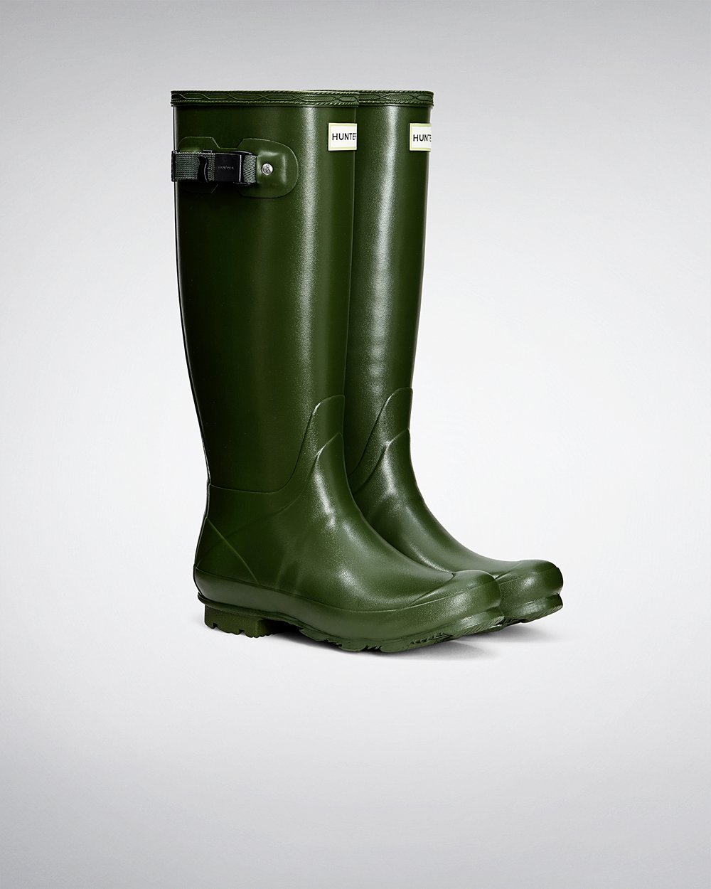 Womens Hunter Tall Rain Boots Green - Norris Field - 3148276-DS